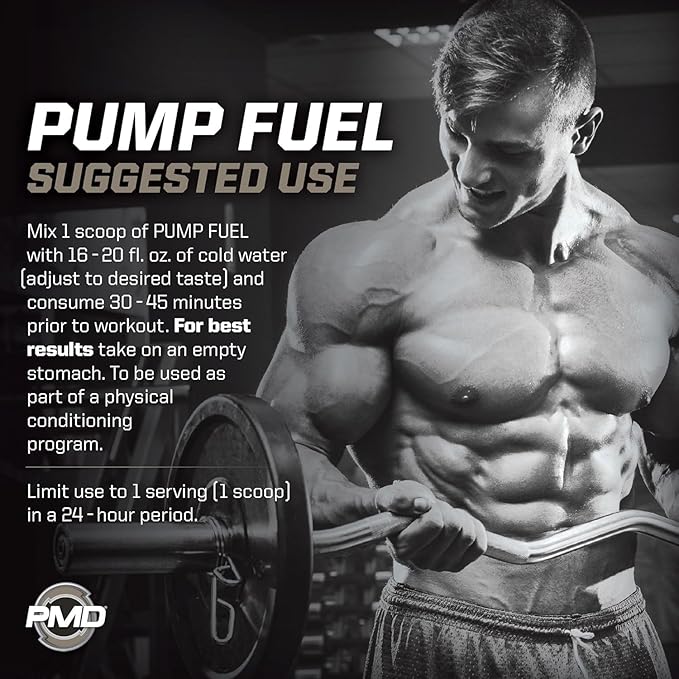 PMD Sports Ultra Pump Fuel Insanity - Pre Workout Drink Mix for Energy, Strength, Endurance, Recovery - Complex Carbohydrates and Amino Energy - Tropical Orange Mango (30 Servings)