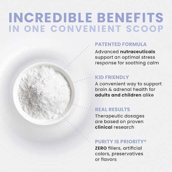 Pure Therapro Rx Just Relax Unflavored - 60 Servings | Supports Relaxed Mood & Healthy Blood Pressure | Myo-inositol, Di-Magnesium Malate, GABA, Taurine, & L-Theanine