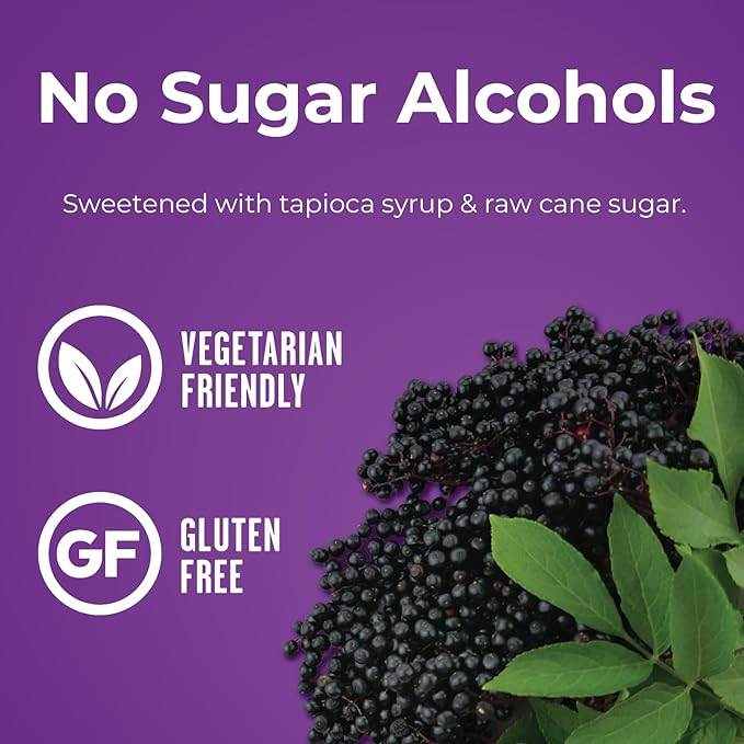 Grab The Gold Immune Elderberry Gummies with Vitamin C and Zinc (1 Bottle = 45 Day Supply) Gluten Free, Vegetarian Friendly