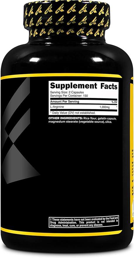 Primaforce L-Arginine (300 Capsules, 150 Servings / 1,000 mg L-Arginine Per Serving) | Extra Strength Amino Acid Supplement for Men and Women - Gluten Free, Non-GMO