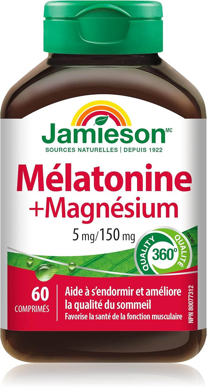 Jamieson Melatonin with Magnesium 5mg/150mg, 60 Tablets