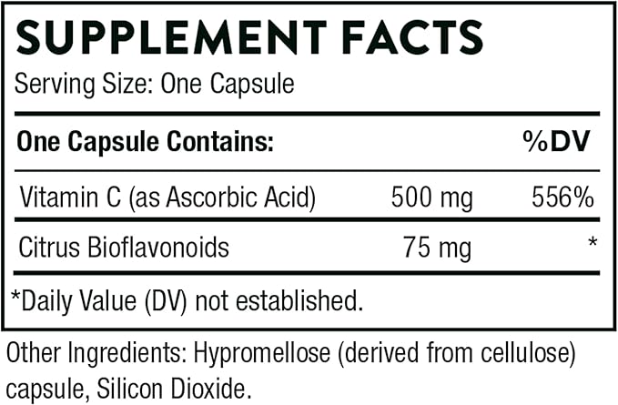 Thorne Immune Support Bundle: Zinc Picolinate and Vitamin C Capsules - 60 Servings