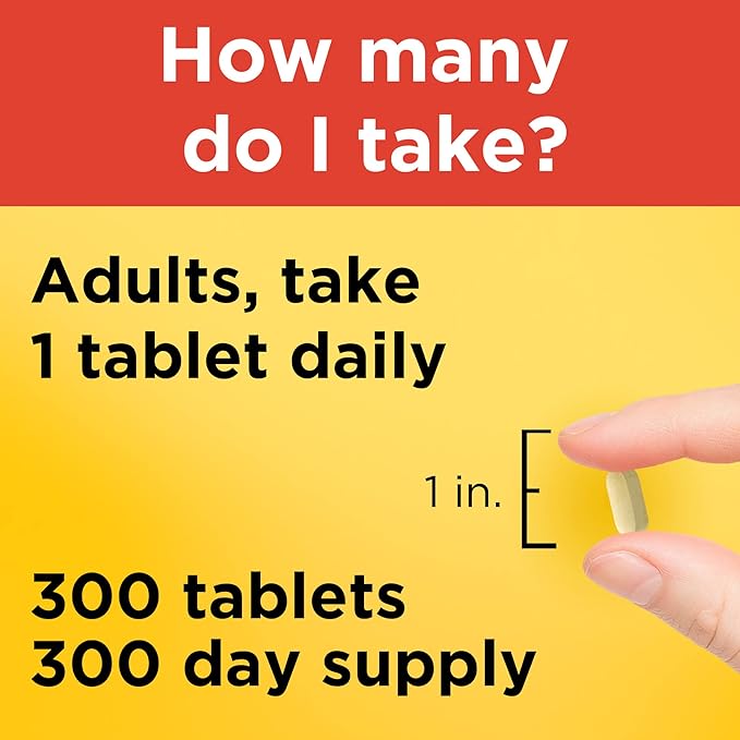 Nature Made Extra Strength Vitamin C 1000 mg, Dietary Supplement for Immune Support, 300 Tablets, 300 Day Supply