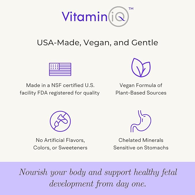 Whole Food Prenatal Vitamins (120 Capsules) Natural Support for Maternal and Fetal Health, Prenatal Multivitamin for Women with Choline, B Vitamins and More, Vegan, No Soy, Gluten or Dairy