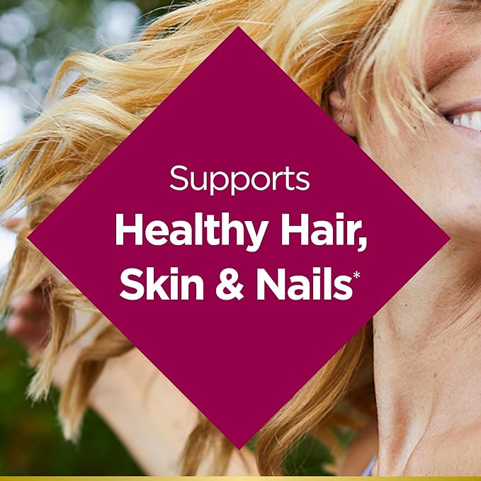 Nature's Bounty Biotin 10000mcg Supplement, Supports Healthy Hair, Skin and Nails, Optimal Solutions Hair Vitamin with Biotin, 90 Rapid Release Liquid Softgels