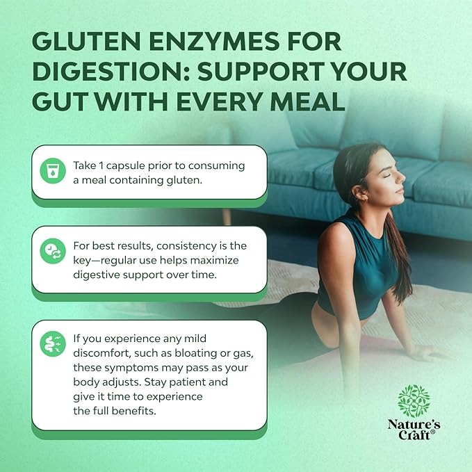 Fast Acting Gluten Pills for Intolerance - GlutenGuard Gluten Enzyme Complex with Powerful DPP IV Blend Plus Lipase Amylase Bromelain Digestive Enzymes for Complete Digestive Support - 120 Servings