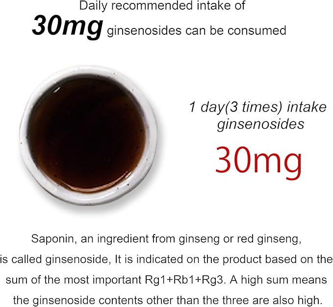 Pocheon 240g(8.5oz), 100% Pure Korean 6Years Root Panax Red Ginseng Extract Gold, TOP Ginsenoside, Saponin, Ginseng Herbal Supplement, Natural Immune Support
