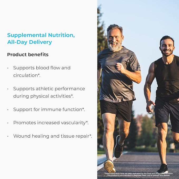 L-Arginine - 350mg Sustained Release for Optimal Absorption - Nitric Oxide Precursor*, 180 Tablets Company