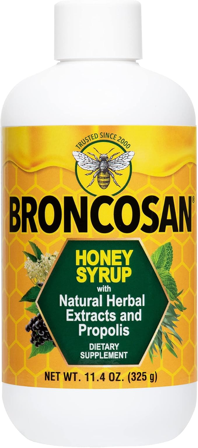 Honey Syrup with Natural Herbal Extracts and Propolis - 11.4 Fl OZ
