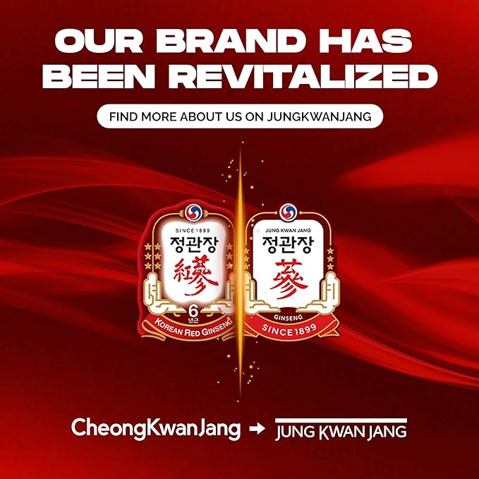 JungKwanJang HongSamWon Korean Red Ginseng Herbal Drink | Energy Drink, Pre Workout, Ginseng Supplement, Herbal Tea | Korean Red Ginseng Extract, Jujube, Ginger, Cinnamon | Vegan Friendly | 20 Count