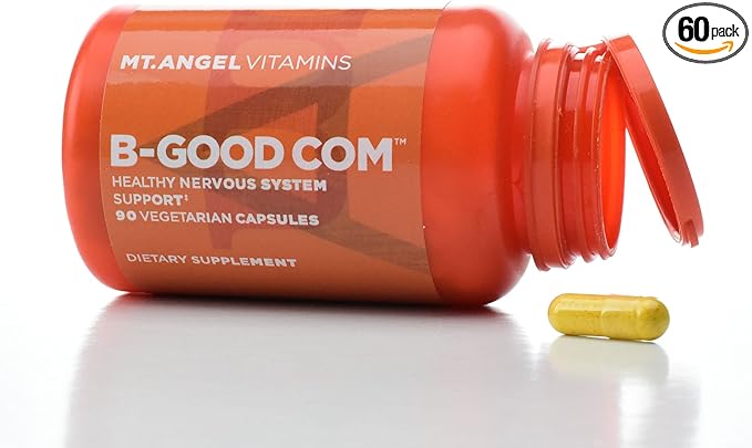 Mt. Angel Vitamins - B-Good Com (Vitamin B Complex), Healthy Nervous System Support (60 Vegetarian Capsules)