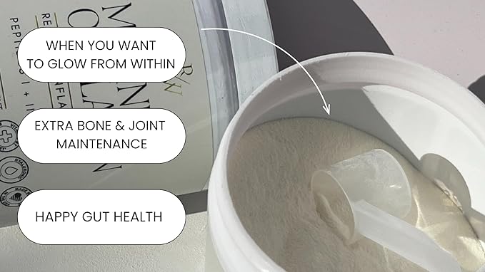 Renew Marine Collagen Powder + Biotin & Hyaluronic Acid for Better Hair, Skin & Nails, Unflavored - 20 Scoops, 8oz