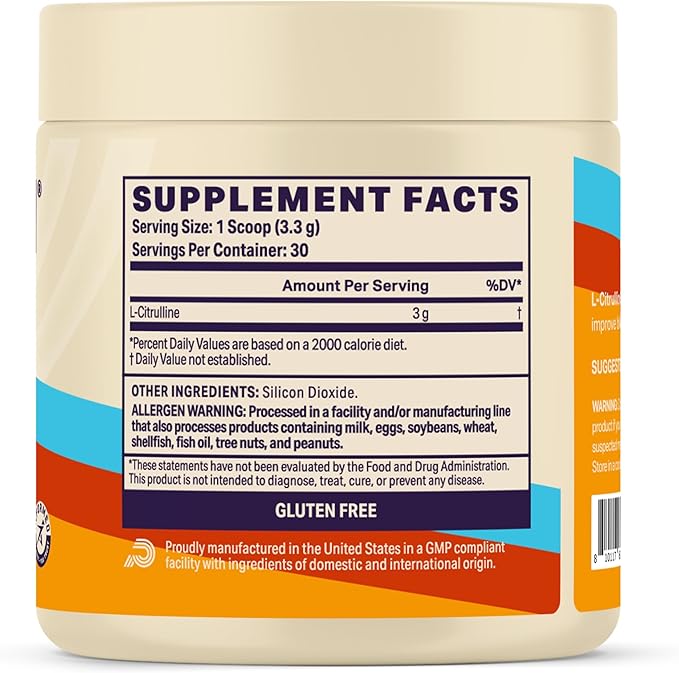 Podium Nutrition, Solos | L-Citrulline, 30 Servings, Unflavored, Boost Athletic Performance
