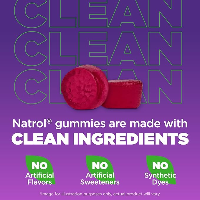 Natrol Melatonin 10mg Sleep Aid Supplement, 80 Count MelatoninMax Gummies, Blueberry Flavor, 10 mg Melatonin Gummies for Occasional Sleeplessness, 80 Day Supply