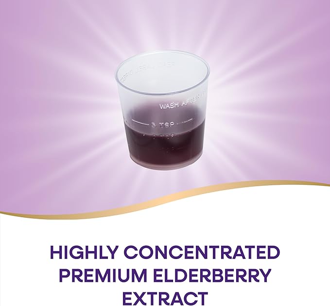 Nature’s Way Sambucus Elderberry Traditional Immune Syrup, Highly Concentrated Black Elderberry Extract, Traditional Immune Support*, Delicious Berry Flavored, 4 Fl Oz