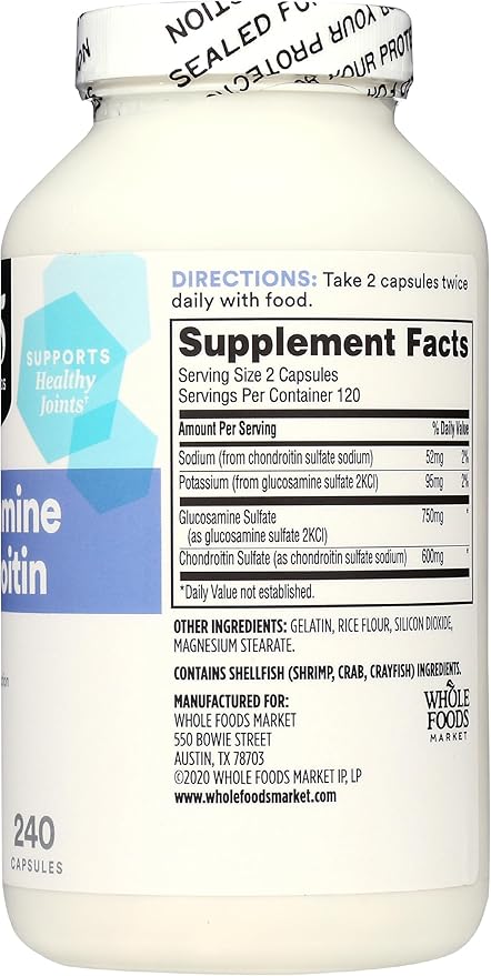 365 Everyday Value, Glucosamine Chondroitin, 240 ct