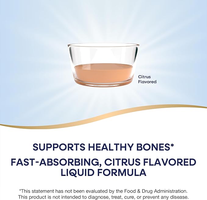 Nature's Way Calcium & Vitamin D3 with Magnesium Liquid Supplement*, Supports Bone Health*, Fast Absorbing Liquid, Gluten Free, Sugar Free, Citrus Flavored, 16 Fl Oz (Packaging May Vary)
