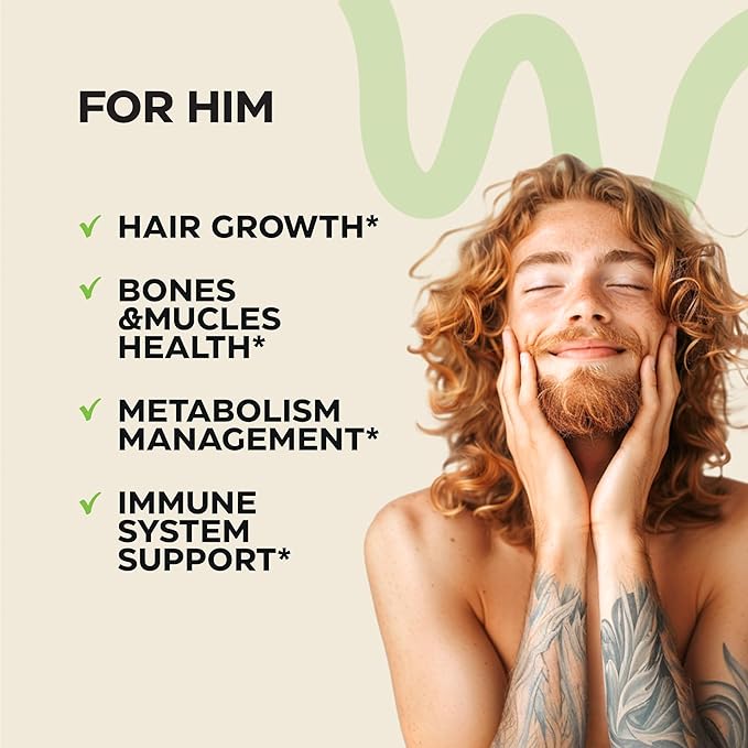 Biotin and Collagen Peptide Gummies for Hair Growth, Skin and Nails - 82000 Mcg per Serving - Biotin Chewables with Keratin Max Strength - Beauty Gummies for Women and Men - Vegan, Sugar Free, Non-GMO