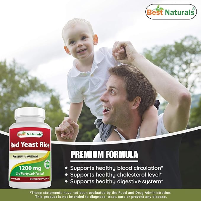 Best Naturals Red Yeast Rice 1200 Mg & Alpha Lipoic Acid 600 mg