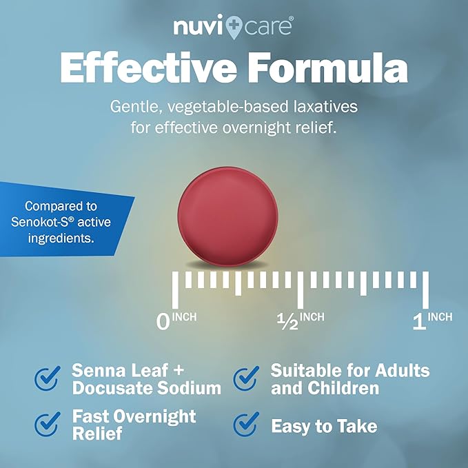 Senna Plus Laxative Stool Softener - Docusate Sodium (50mg) Stool Softener with Stimulant Laxative Sennosides (8.6mg) - Compare to Senokot-S for Occasional Constipation Relief* (100 Tablets)