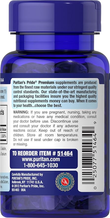 Puritan's Pride Biotin 10,000 mcg 50 Softgels
