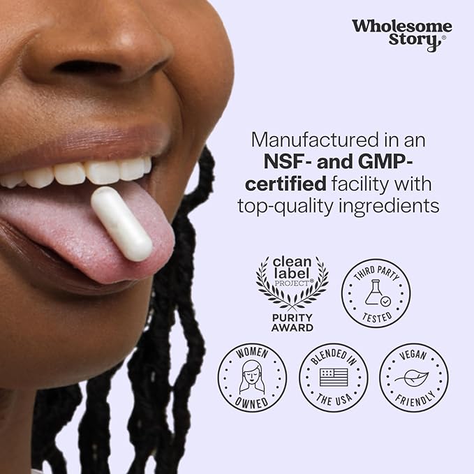 Wholesome Story Organic Vitex Chasteberry Supplement for Women | Vitex Berry Agnus Castus | Chaste Tree Berry Supplement | Hormone Balance & Fertility Support | 120 Capsules