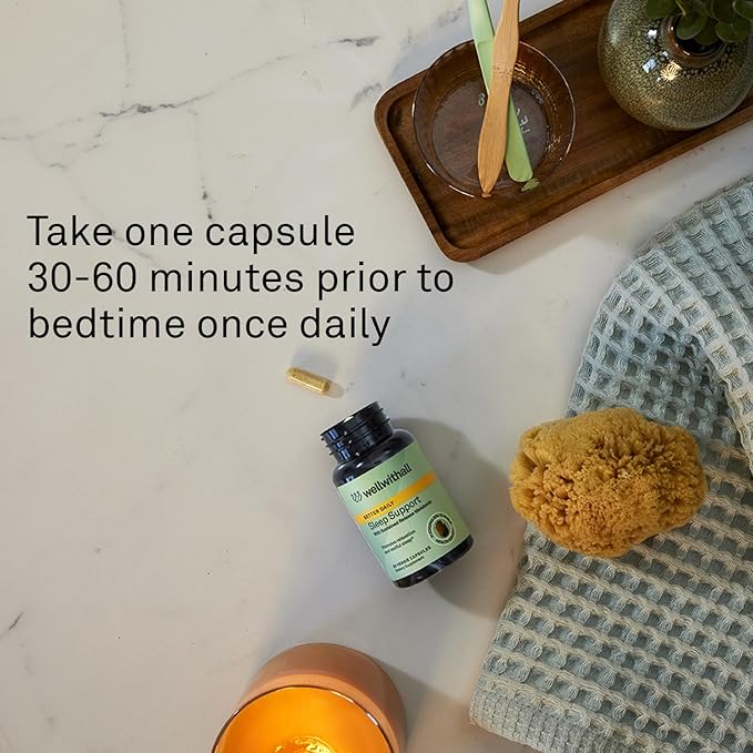 Sleep Support with Sustained-Release Melatonin | Includes L-Theanine and Ashwagandha | Promotes Relaxation and Sleep Quality | Supports Stress Management | Use Before Bedtime | 30 Capsules