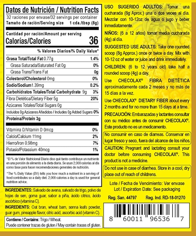 Our Dietary Fiber Alleviates Constipation Naturally, Supports Regularity, Bloating Relief & Gut Health, Sugar Free, Non-GMO, Plant-Based - Essential Fiber Boost, Pineapple (10.5 oz)