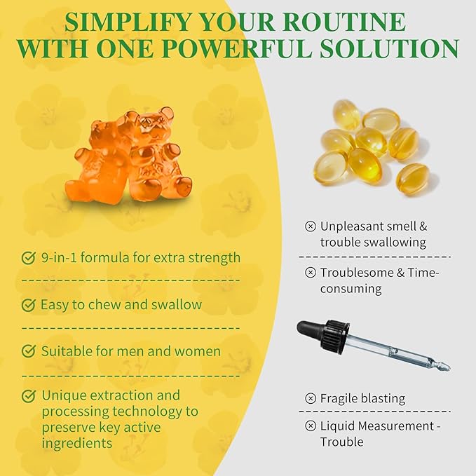 (2 Pack) 9 in 1 Mullein Gummies for Lung Cleanse & Detox, Extra Strength Mullein Leaf Extract w/Quercetin, Bromelain, Elderberry & Marshmallow for Respiratory, Immune & Digestive, Vegan,120 Count