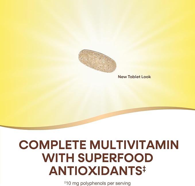 Nature's Way Alive! Women's 50+ Complete Multivitamin, Supports Healthy Heart, Brain, Bones*, Superfood Antioxidants(1), B-Vitamins, Gluten Free, 130 Tablets (Packaging May Vary)