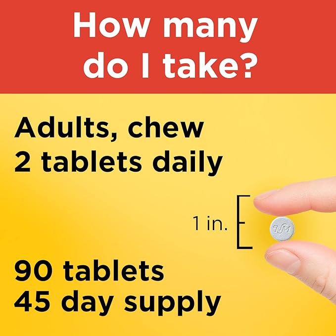 Nature Made Extra Strength Dosage Chewable Vitamin C 1000 mg per Serving, Dietary Supplement for Immune Support, 90 Tablets, 45 Day Supply (Pack of 2)