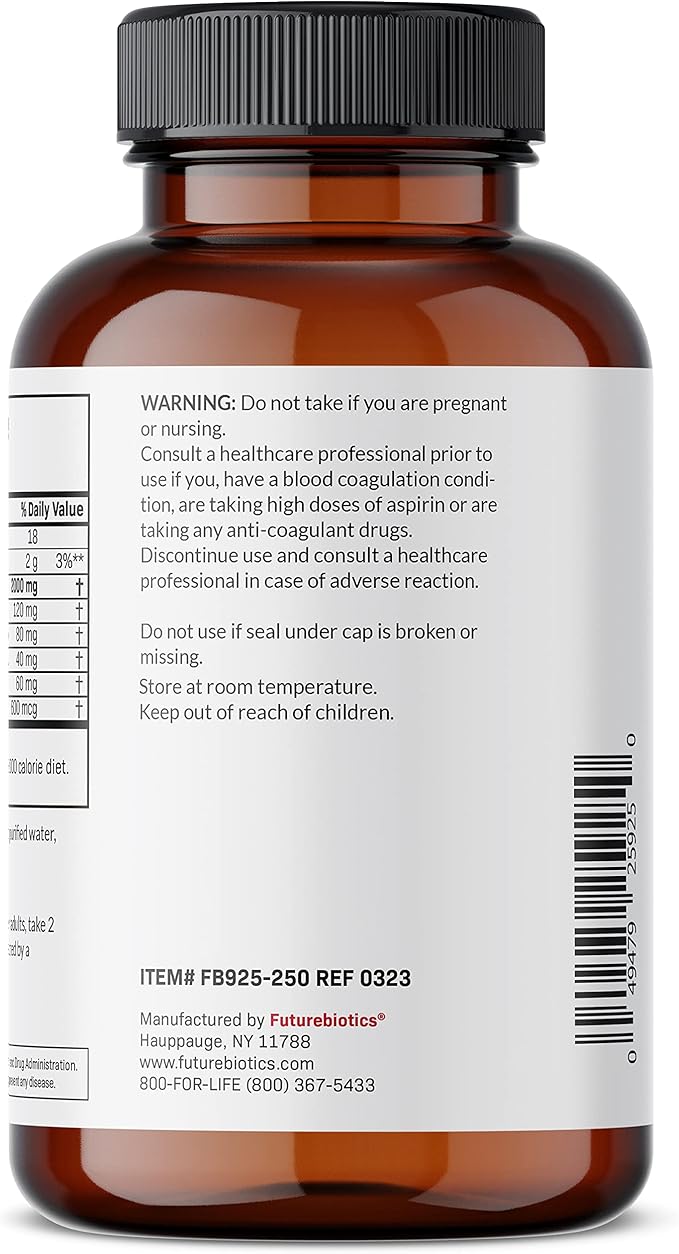 Futurebiotics Antarctic Krill Oil 2000mg with Astaxanthin, Omega-3s EPA, DHA and Phospholipids - 100% Pure Premium Krill Oil Heavy Metal Tested, Non GMO – 250 Softgels