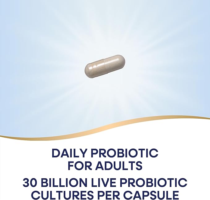 Nature's Way Fortify Daily Probiotic + Prebiotic for Men and Women, 30 Billion Live Cultures, Digestive and Immune Health Support* Supplement, 30 Capsules