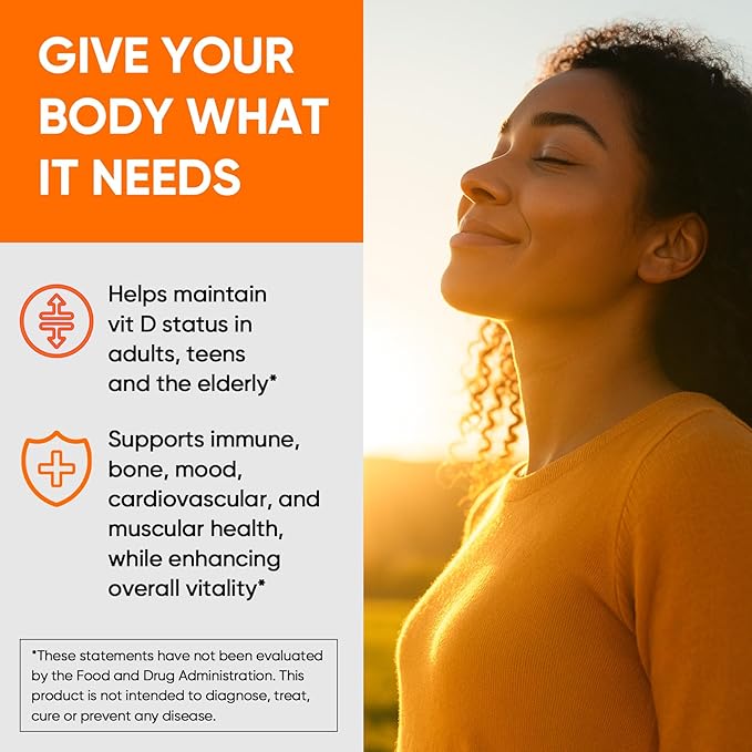 Venture Pal Vitamin D3 10000 iu Plus K2 (MK-7) 200 mcg Liquid Drops, Magnesium & Zinc MCT Oil | for Bone, Mood & Immune Health | High Absorption VIT K2 D3 Vitamin Supplement(Orange,2 Fl Oz)
