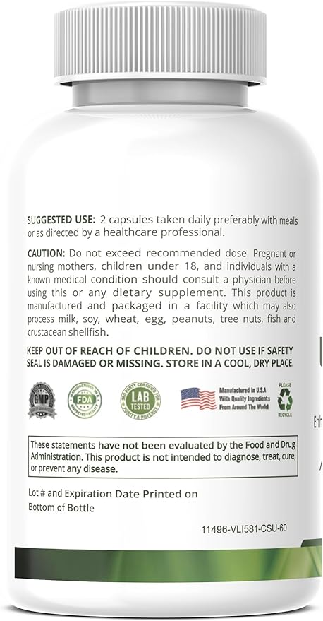 Ubiquinol CoQ10 100mg - Enhanced Bioavailability, High Absorption Coenzyme Q10 Supplement - Non-GMO, Gluten Free co q10 for Heart Health, Healthy Blood Pressure Levels, 60 Capsules