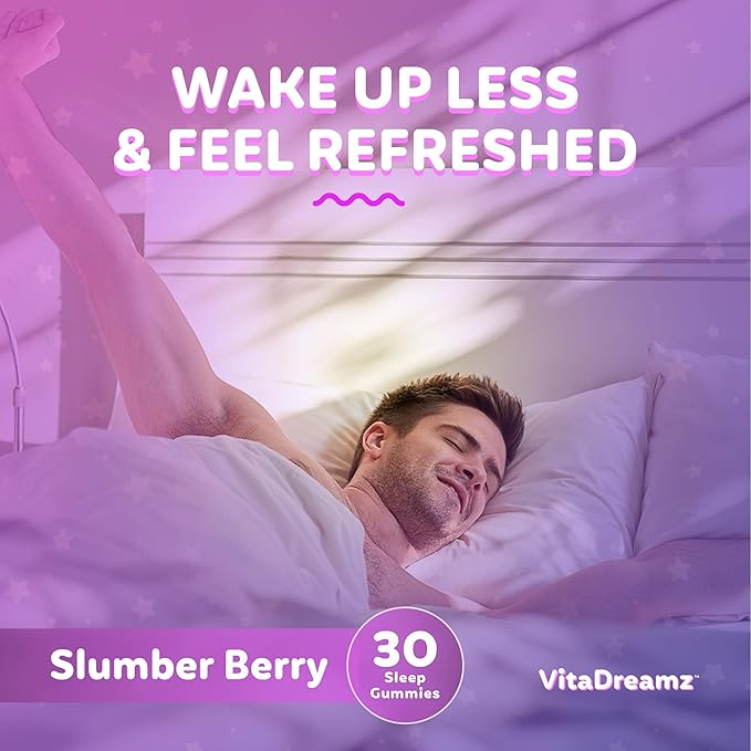 Melatonin Gummies for Sleep - Natural Sleep Aid Supplement with L-Theanine & GABA - SleepEZ Pillowz 30 Count