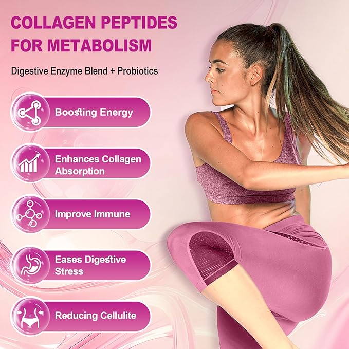 Hydrolyzed Collagen Peptides Pills Mutil Collagen Peptides Colageno Hidrolizado for Women Type I II III V X with Hyaluronic Acid Biotin Vitamin C - Support Skin Hair Nail | 120 Count