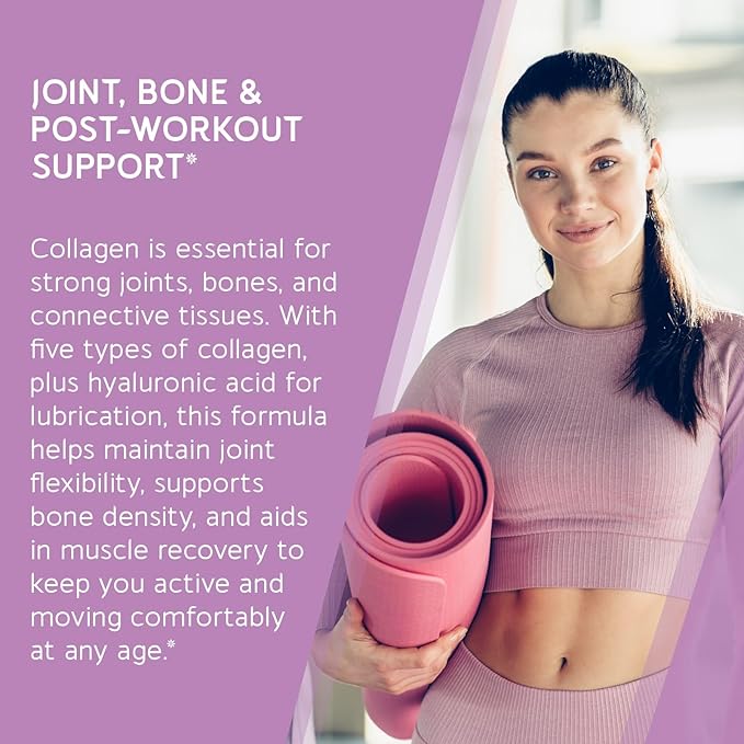 BioEmblem Beauty Collagen - 11G Hydrolyzed Multi-Collagen Peptides, Hyaluronic Acid, Vitamin C & Biotin - Bovine, Fish & Eggshell Membrane Collagen - Skin, Hair, Nail, & Joint Health - 30 Servings