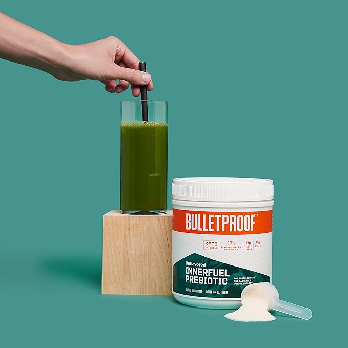 Bulletproof Duo Kit | Collagen Peptides Protein Powder for Skin, Bones and Joints — 18g Protein, 17.6 Oz & InnerFuel Prebiotic Fiber Powder for Gut, Gas Relief, Digestive Health and Immune Support