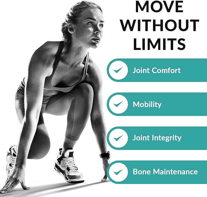 Granite Joint Care: Premium UC-II Collagen, Turmeric Curcumin C3, AKBA Boswellia + More - All-in-One Support for Joint Mobility, Comfort & Strength (60ct)