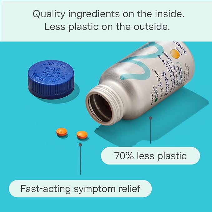 Foster & Thrive Sennosides 8.6 mg Docusate Sodium 50 mg Senna Laxative, Natural Vegetable Ingredients, Overnight Bowel Relief and Stool Softener for Constipation, Bloating, Comparable to Senokot
