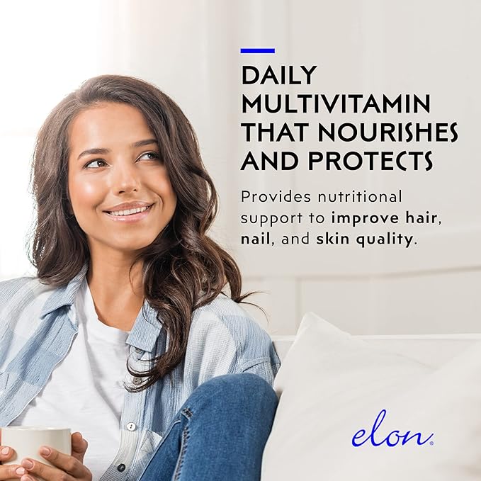 Elon Matrix 5000 Complete Multivitamin — Skin, Hair and Nail Growth Vitamins — Healthy Hair Growth Vitamins for Women & Men — 5000Mcg Biotin Supplement, Pack of 3 (180 Day Supply)