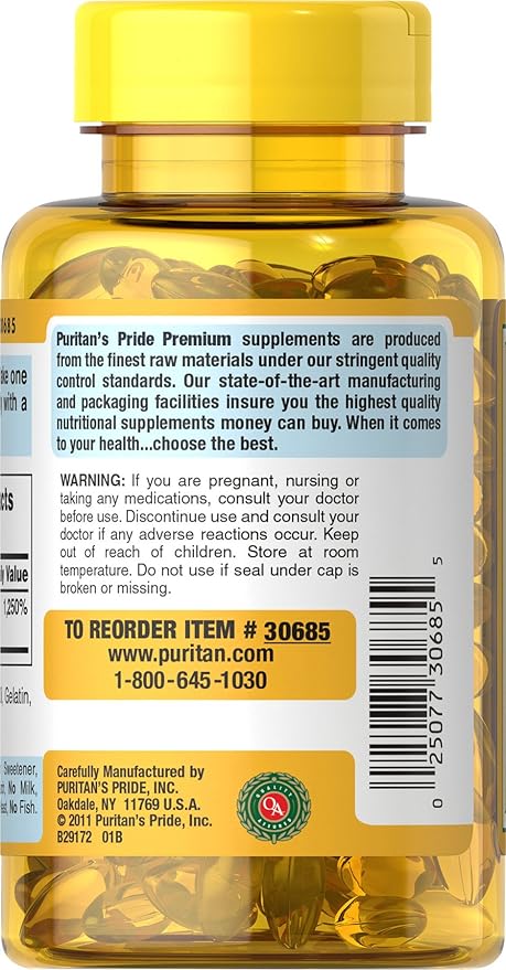 Puritan's Pride Vitamin D3 5000 IU Soft Gels, 0.3 Ounce