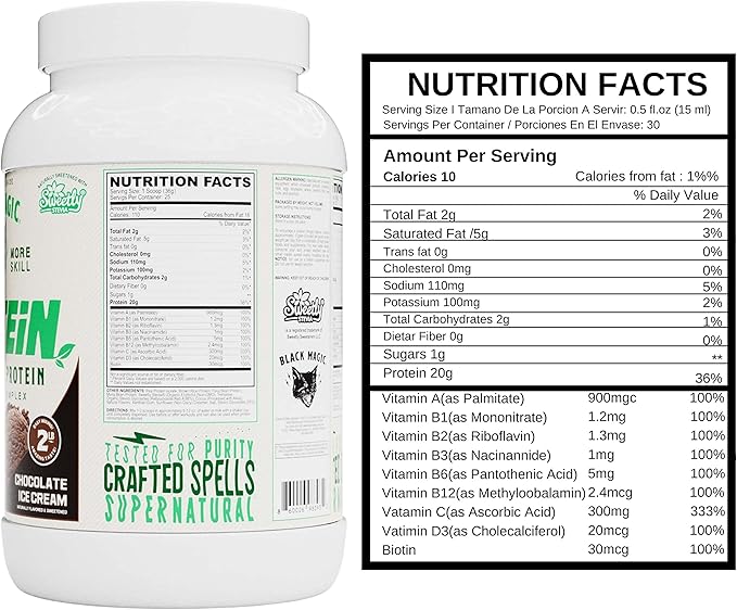 Worldwide Nutrition Bundle:Black Magic Multi-Source Protein Whey, Egg & Casein Complex with Enzymes & MCT Powder Pre Workout & Post Workout Vegan Choco Ice Cream 24g Protein 2LB & Key Chain
