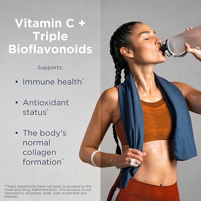 Designs for Health C+BioFizz Fizzy Vitamin C Drink Powder High Potency Powder with Bioflavonoids - Immune + Antioxidant Support - Vegan (36 Servings / 144g)