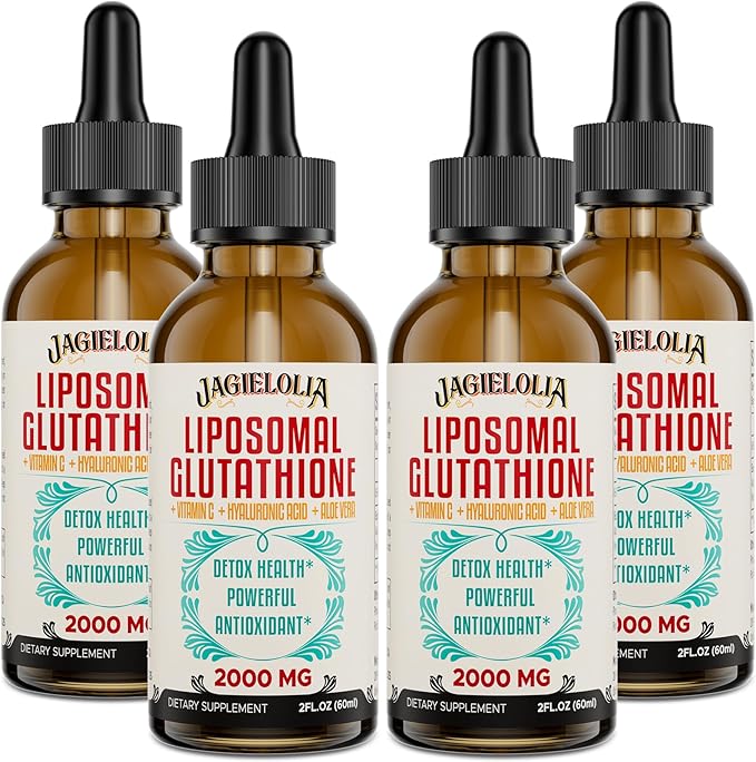 2000MG Liposomal Glutathione Liquid, Made in The USA, Glutathione Supplement with Antioxidant Complex - Immune System, Energy, Aging Defense, High Absorption, 8 Floz