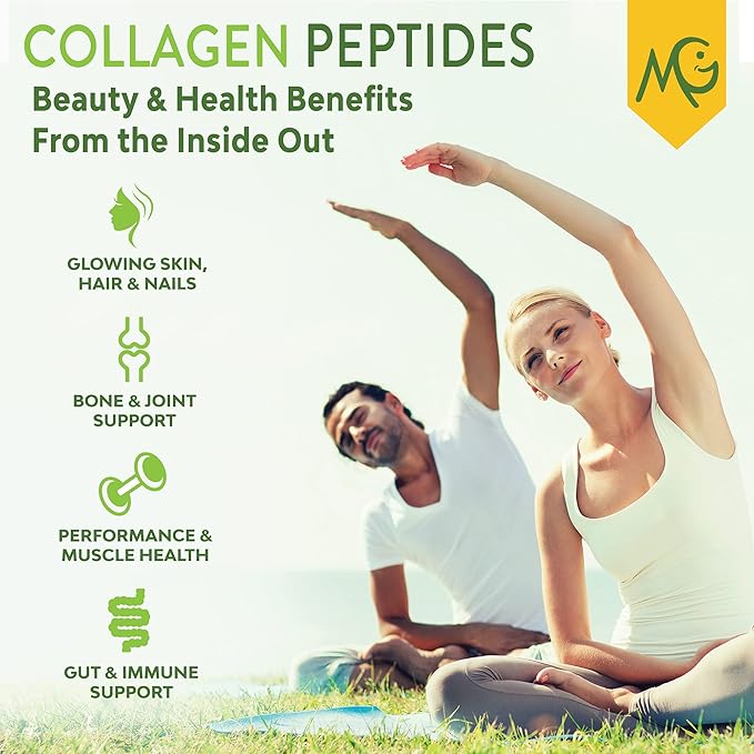 MariGold Grass-fed Collagen Peptides Protein - Horchata 1LB - 100% Pure, Type I & III Hydrolyzed Bovine Collagen, Non-GMO, Hormone Free, Dairy Free, Keto-Friendly, Healthy Joints and Skin