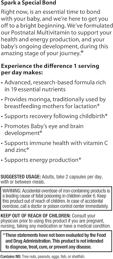 Rainbow Light Vibrance Postnatal Multivitamin – 120 Count