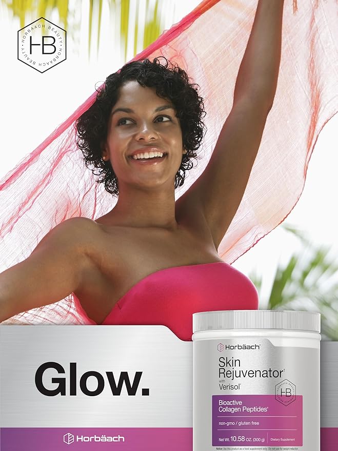 Horbäach Skin Rejuvenator with Verisol 10.58 oz | Bioactive Collagen Peptide Powder | Types I and III | Non GMO, Gluten Free Supplement