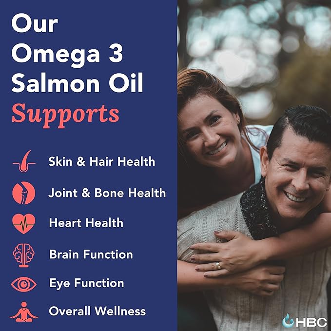 High Strength Omega 3 Fish Oil - 1000mg, Norwegian Salmon Oil with EPA & DHA, No Burping or Aftertaste, Omega 3 Fatty Acids Supplement for Eye, Brain & Heart, Triglyceride Form - 180 Capsules